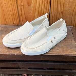 Crazy 8 Cream Slip-On Loafers for Men